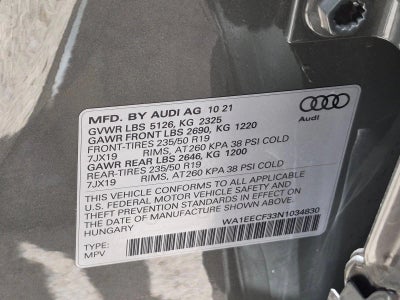 2022 Audi Q3 S line Premium Plus 45 TFSI quattro